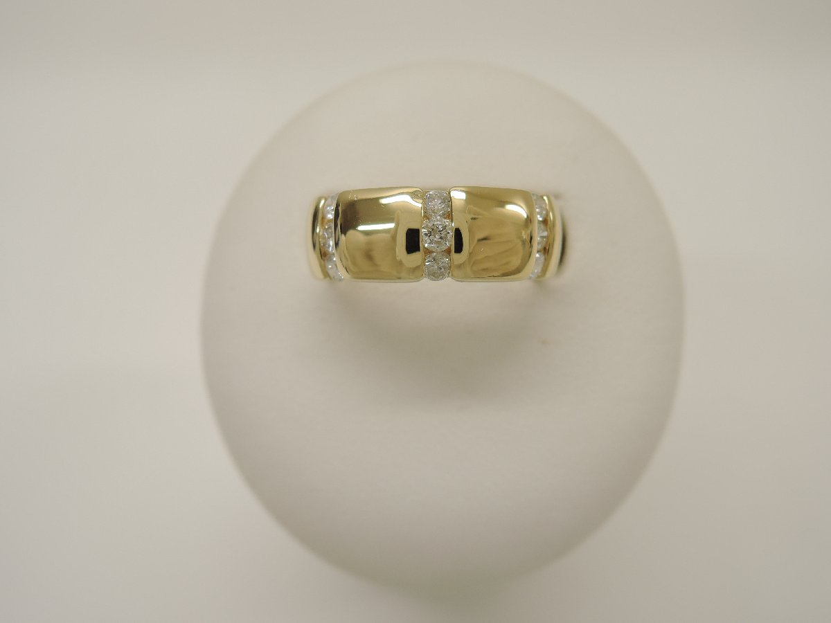 K18 ダイア0.35ct リング